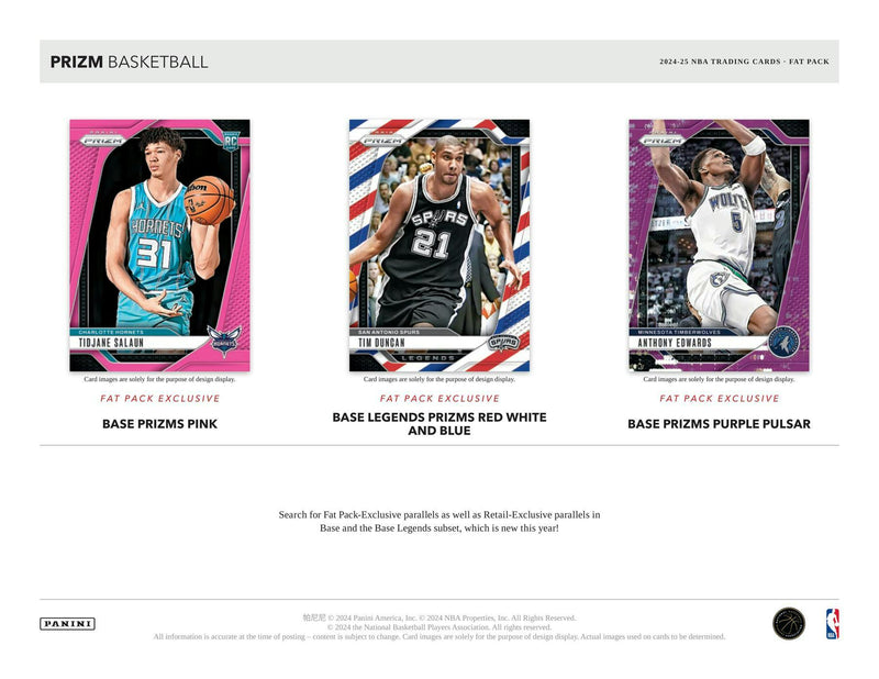 2024/25 Panini Prizm Basketball Jumbo Value Fat Pack Box (Red White & Blue Parallels)