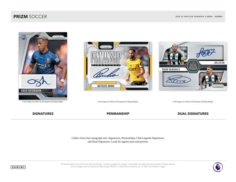 2024/25 Panini Prizm Premier League EPL Soccer Hobby Box (1 Auto)