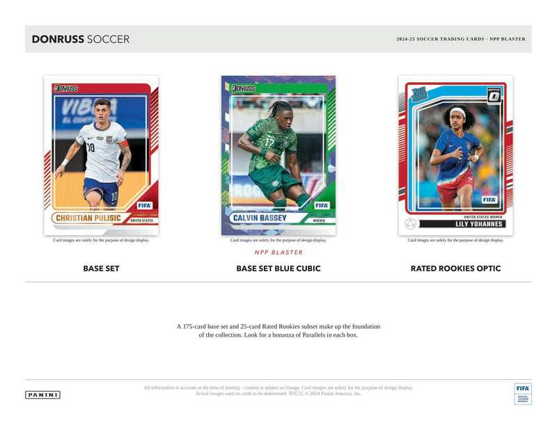 2024 Panini Donruss FIFA Soccer Hobby Blaster Box (Pink Cubic) 90 Cards