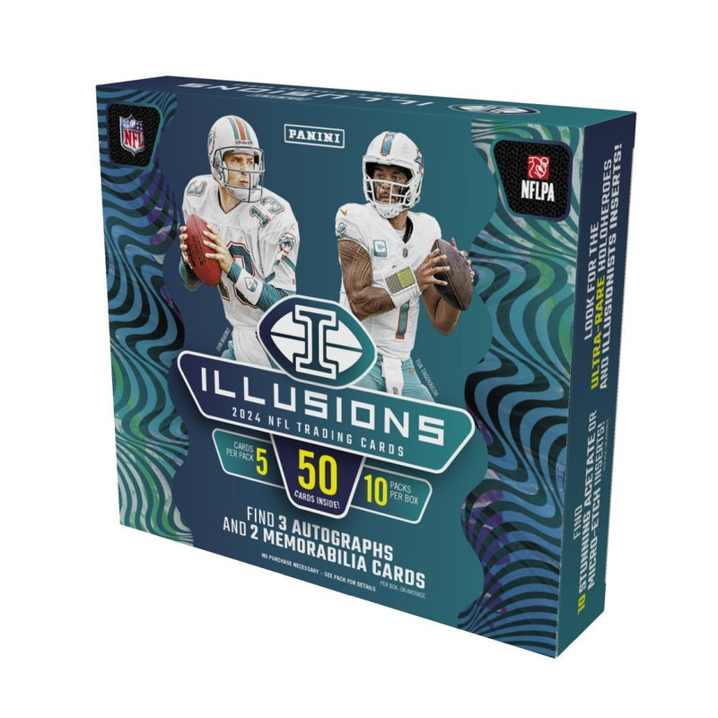 2024 Panini Illusions Football Hobby Box (3 Autos and 2 Mems)