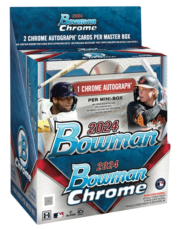 2024 Bowman Chrome Baseball Master Hobby Box (2 Mini Boxes / 2 Autos)