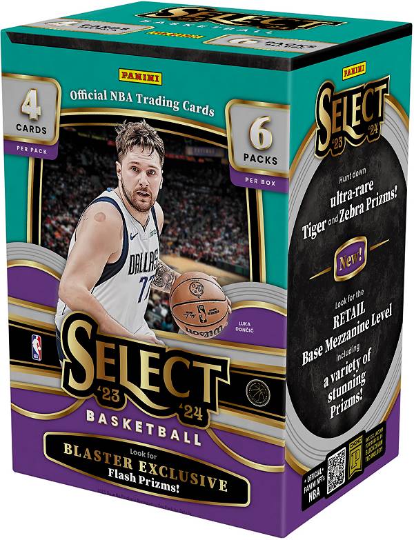 2023/24 Panini Select Basketball Blaster Box (Flash Prizm Exclusive, Zebra / Tigers)