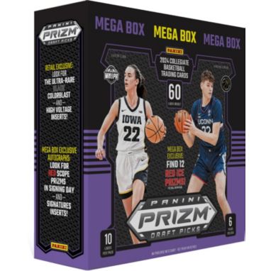 Mega 2024/25 Prizm Draft Picks Collegiate Basketball Retail Box (12 Red Ice)