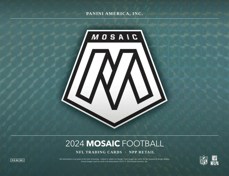 ONE PACK of 2024 Panini Mosaic NFL Football Fat Pack (Value or Cello)