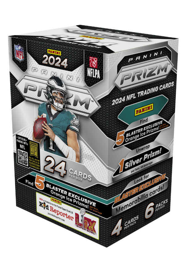 Hobby 2024 Panini Prizm Football Blaster Box (Orange Ice  Prizms)