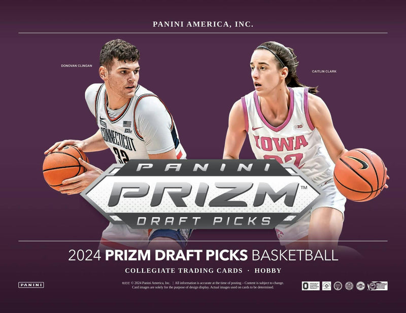 2024/25 Panini Prizm Draft Basketball Hobby Box (4 Autos) Caitlin Clark