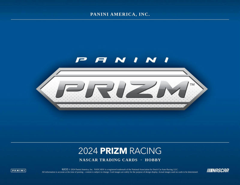 2024 Panini Prizm NASCAR Racing Hobby Box (3 Autos Plus / Box)