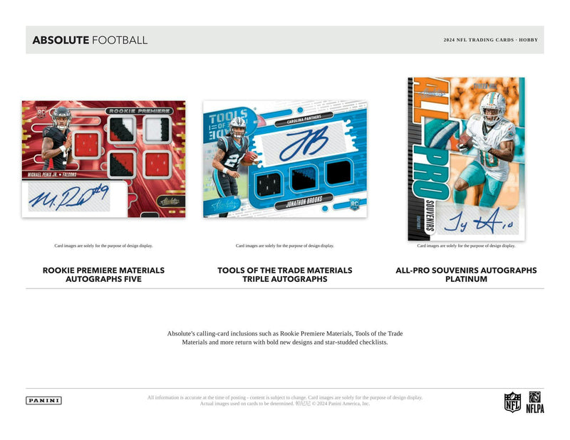 2024 Panini Absolute Football Hobby Box (3 Autos / 3 Mem)