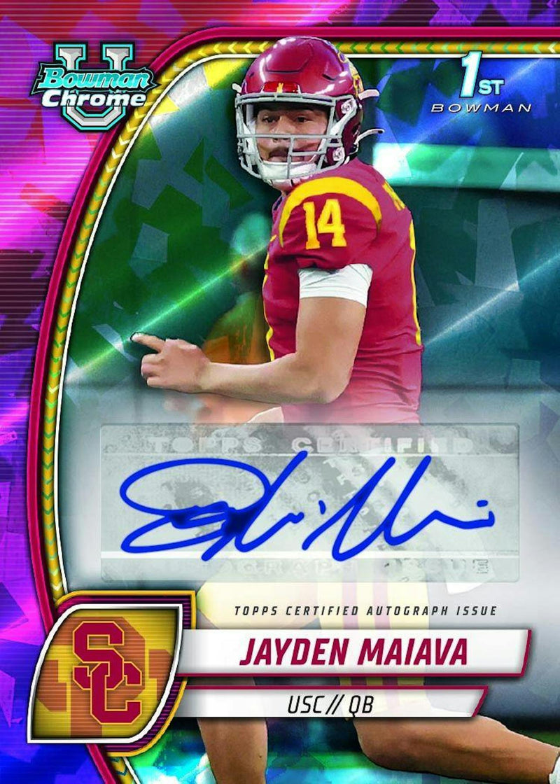 2024 Bowman University Chrome Sapphire Edition Football Box