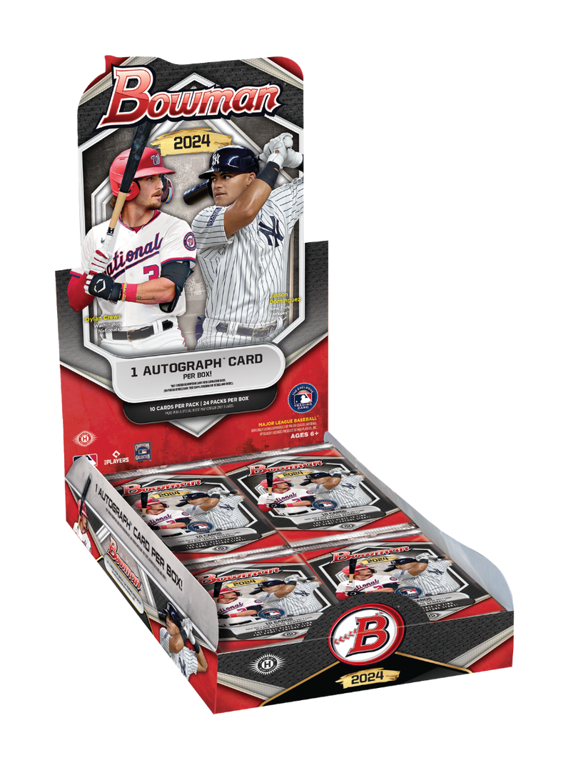 Two Pack Lot of 2024 Bowman Baseball Hobby Packs (2 Packs)