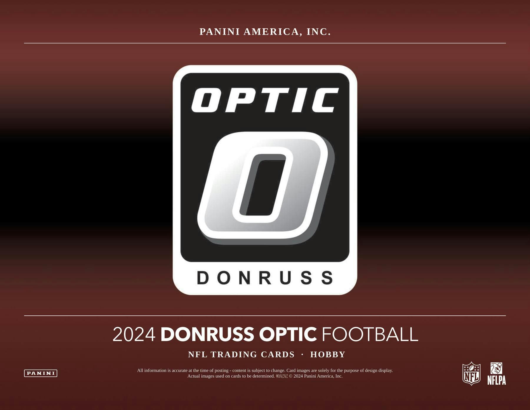 2024 Panini Donruss Optic Football Hobby Box (1 Auto)