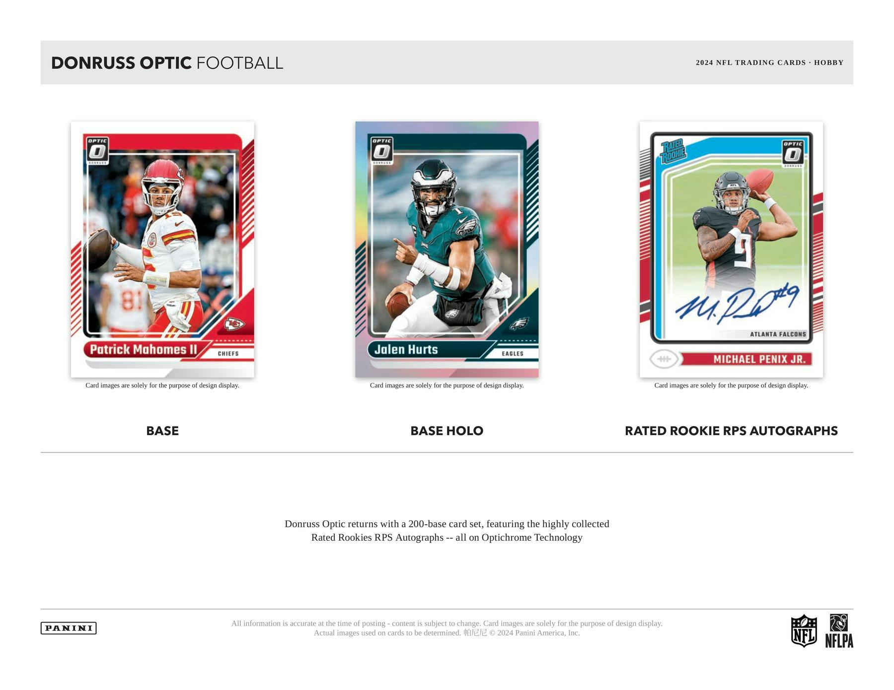2024 Panini Donruss Optic Football Hobby Box (1 Auto)