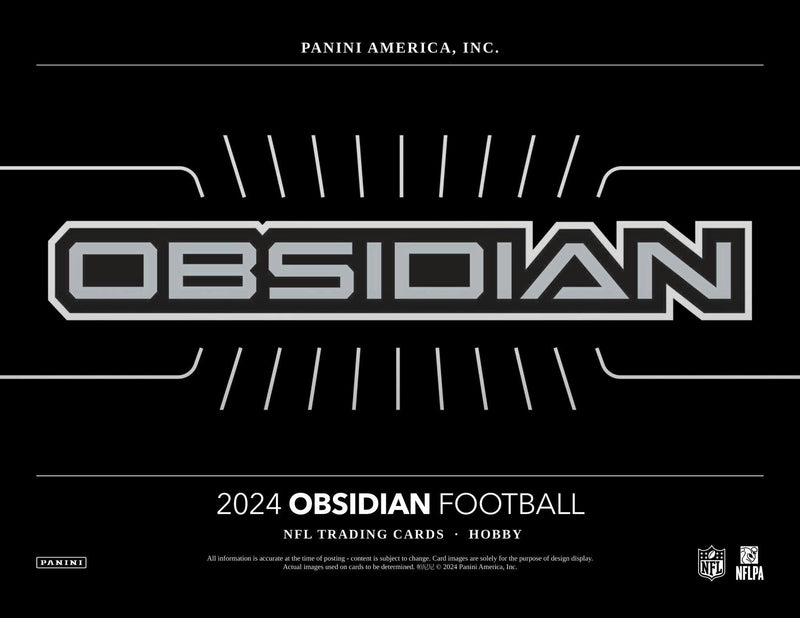 2024 Panini Obsidian Football Hobby Box (2 Autos / 2 Mems)