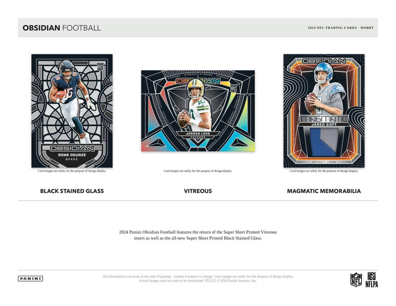 2024 Panini Obsidian Football Hobby Box (2 Autos / 2 Mems)