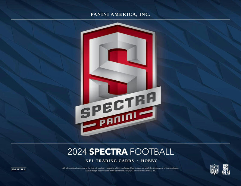 2024 Panini Spectra NFL Football Tracing Cards Hobby Box ( 4 Auto + 4 Mem )