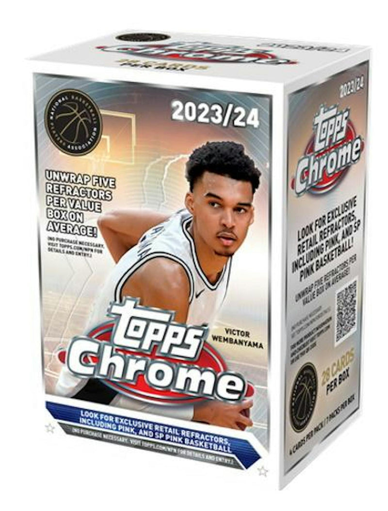 2023/24 Topps Chrome Basketball Blaster Box (5 Refractors)