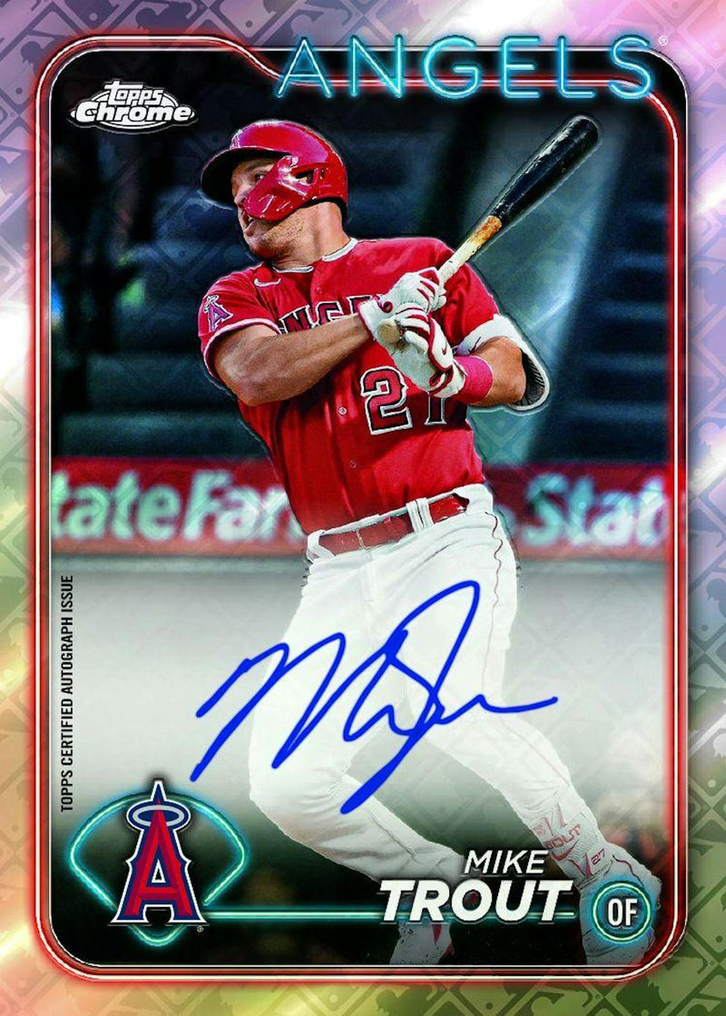 2024 Topps Chrome Logofractor Edition MLB Baseball Box (2 Exclusive Packs)