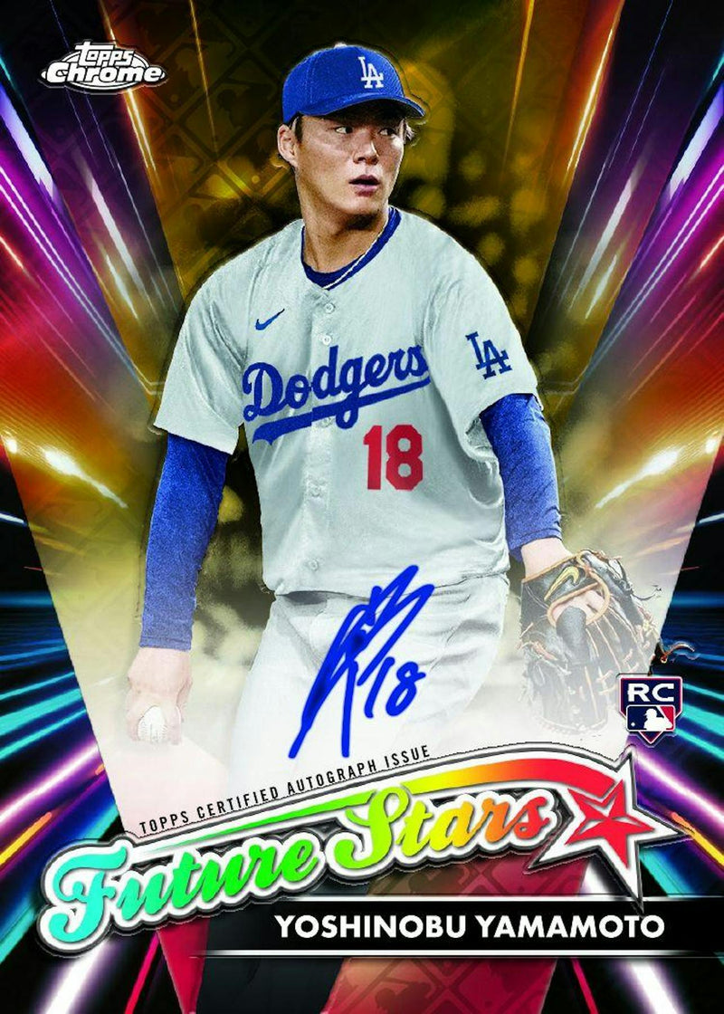 2024 Topps Chrome Logofractor Edition MLB Baseball Box (2 Exclusive Packs)