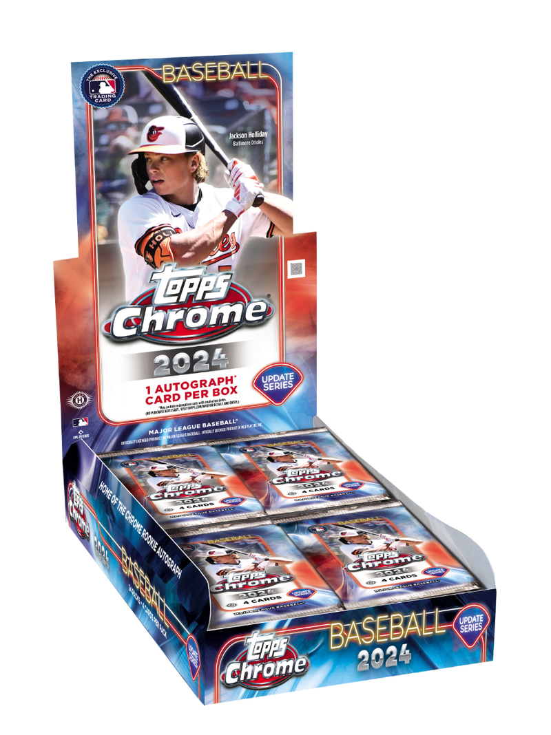 2024 Topps Chrome Update Series MLB Baseball Hobby Box (1 Auto)