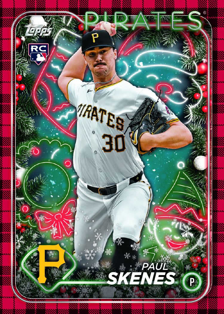 2024 Topps Baseball Holiday Advent Christmas Calendar