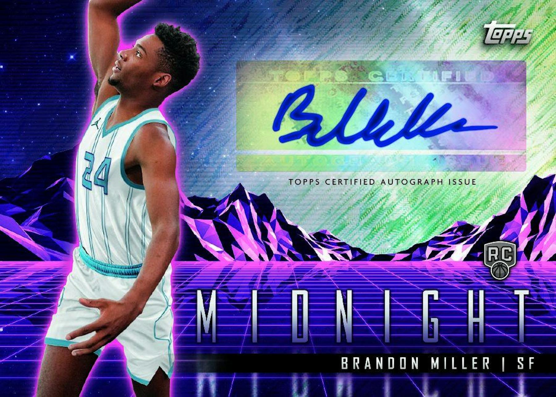 2023/24 Topps Midnight Basketball Hobby Box (3 Autos)
