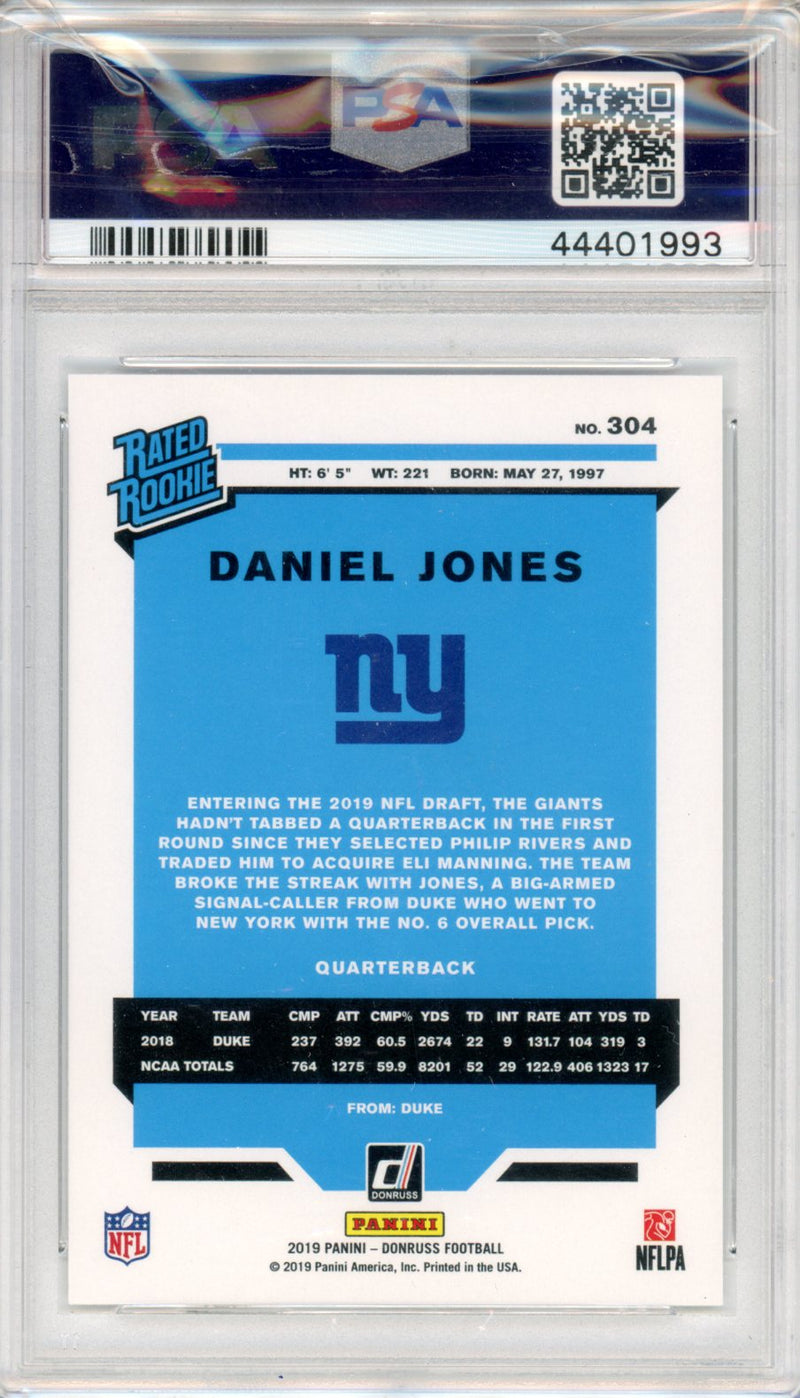 2019 Panini Donruss Daniel Jones