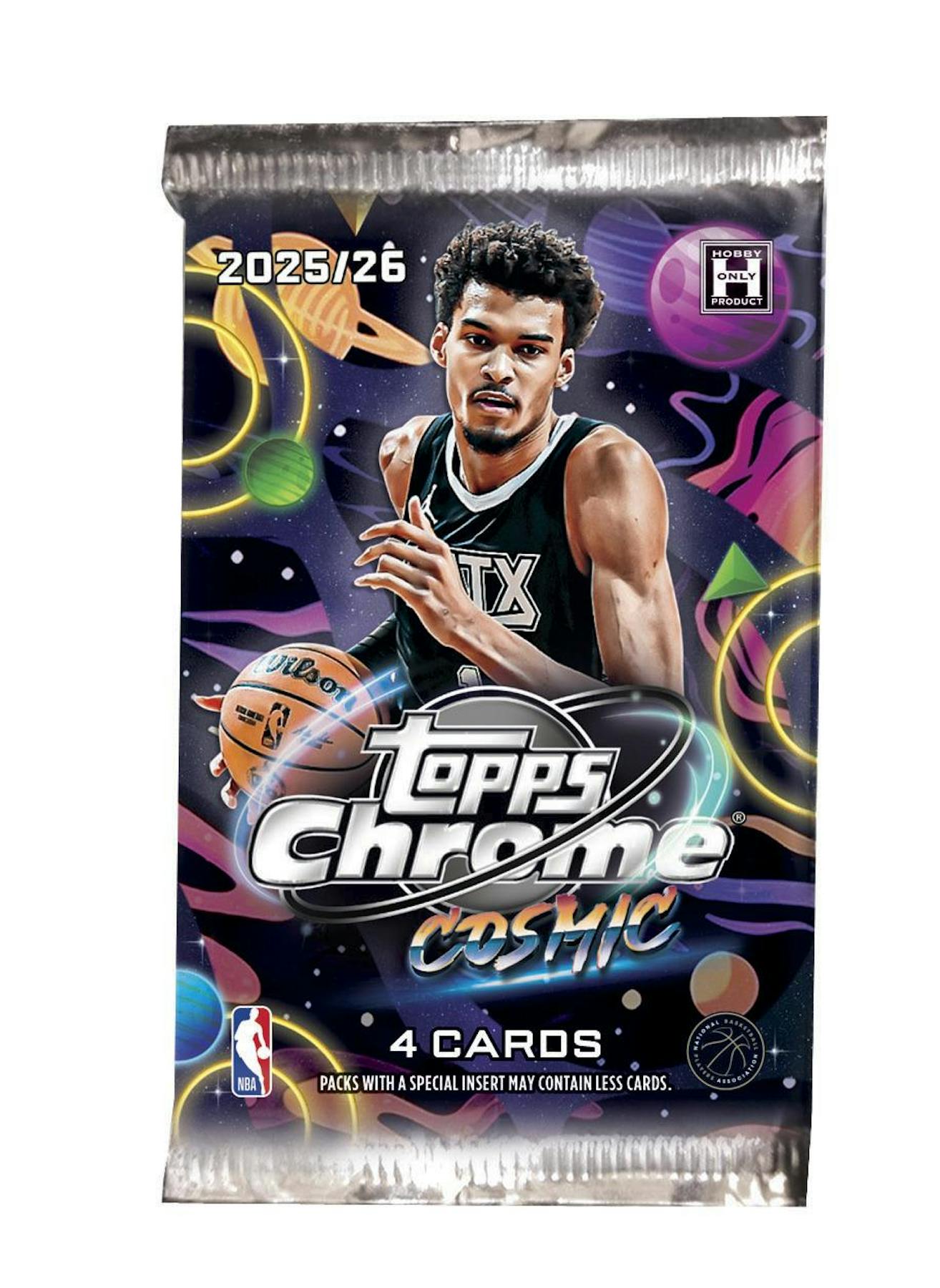 One (1) Pack of 2025/26 Topps Cosmic Chrome Basketball Hobby Packs