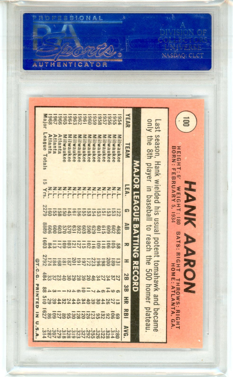 1969 Topps Hank Aaron