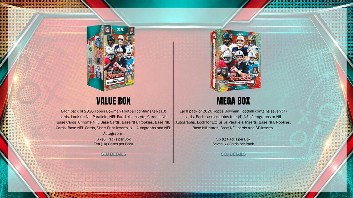 2026 Bowman Football Mega Box