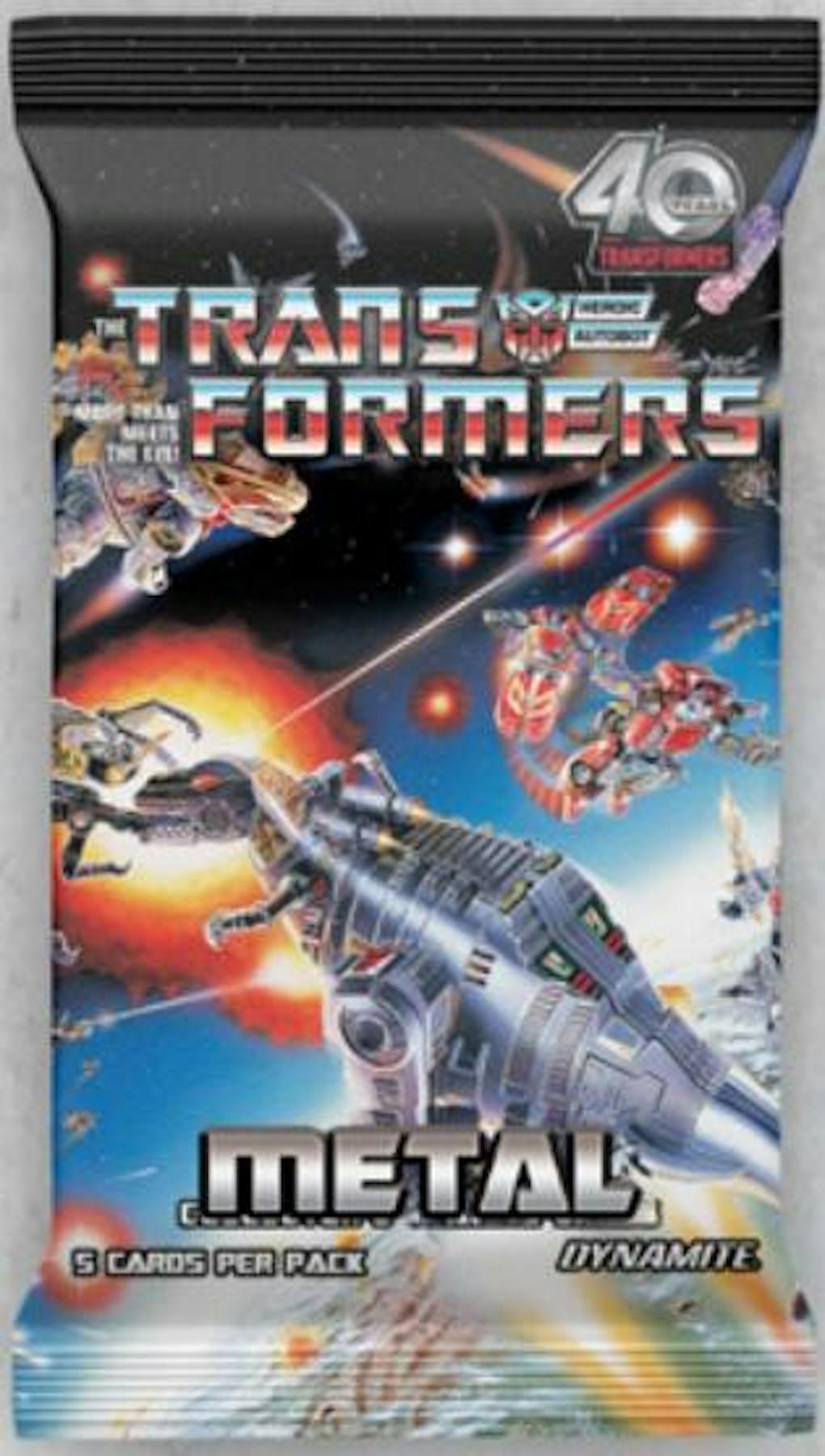 2026 Dynamite Transformers Metal Collector Box Entertainment Trading Cards (40th Anniverasry)