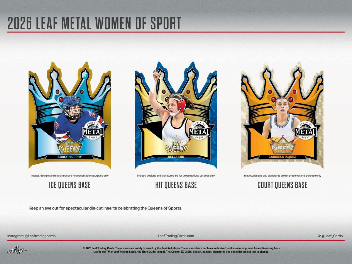 2026 Leaf Metal Women of Sport Hobby Box (4 Auto)