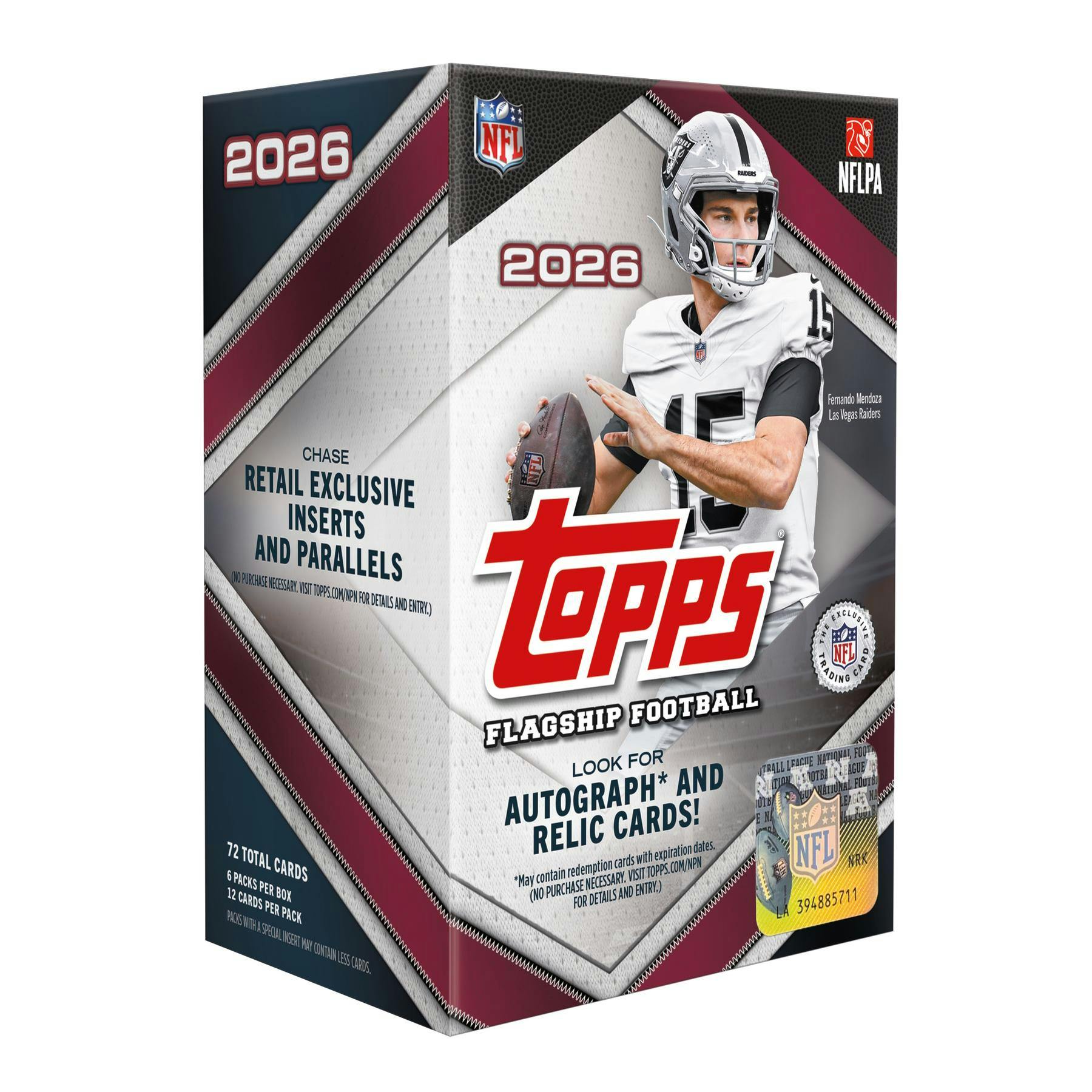 2026 Topps Football Blaster Box (Rose Gold Parallels)