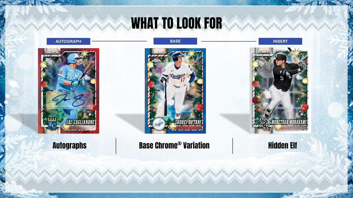 2026 Topps Holiday Baseball Mega Box (1 Autograph, Relic or Chrome Base) Christmas Edition