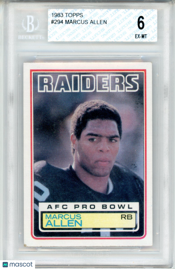 1983 Topps Marcus Allen #294 BGS 6