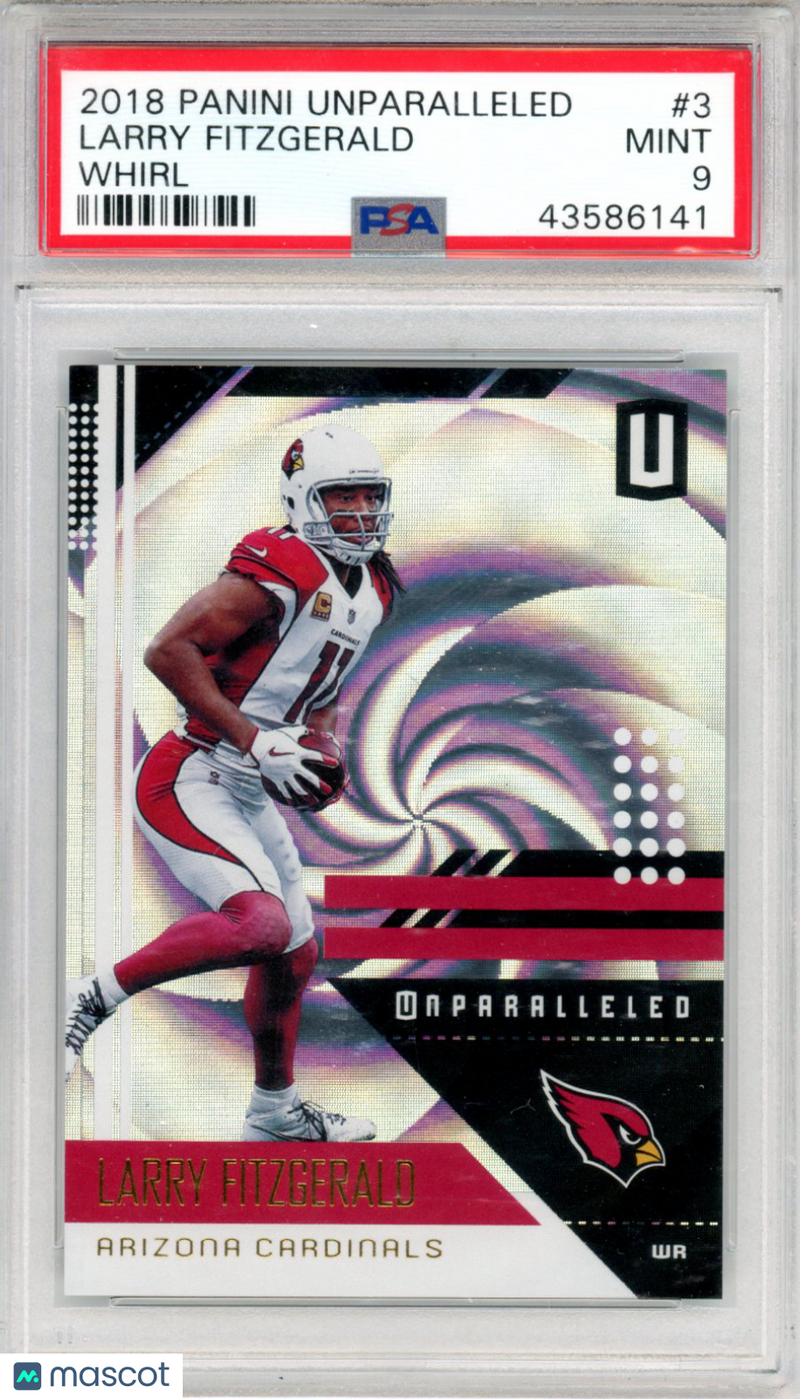 2018 Panini Unparalleled Larry Fitzgerald Whirl