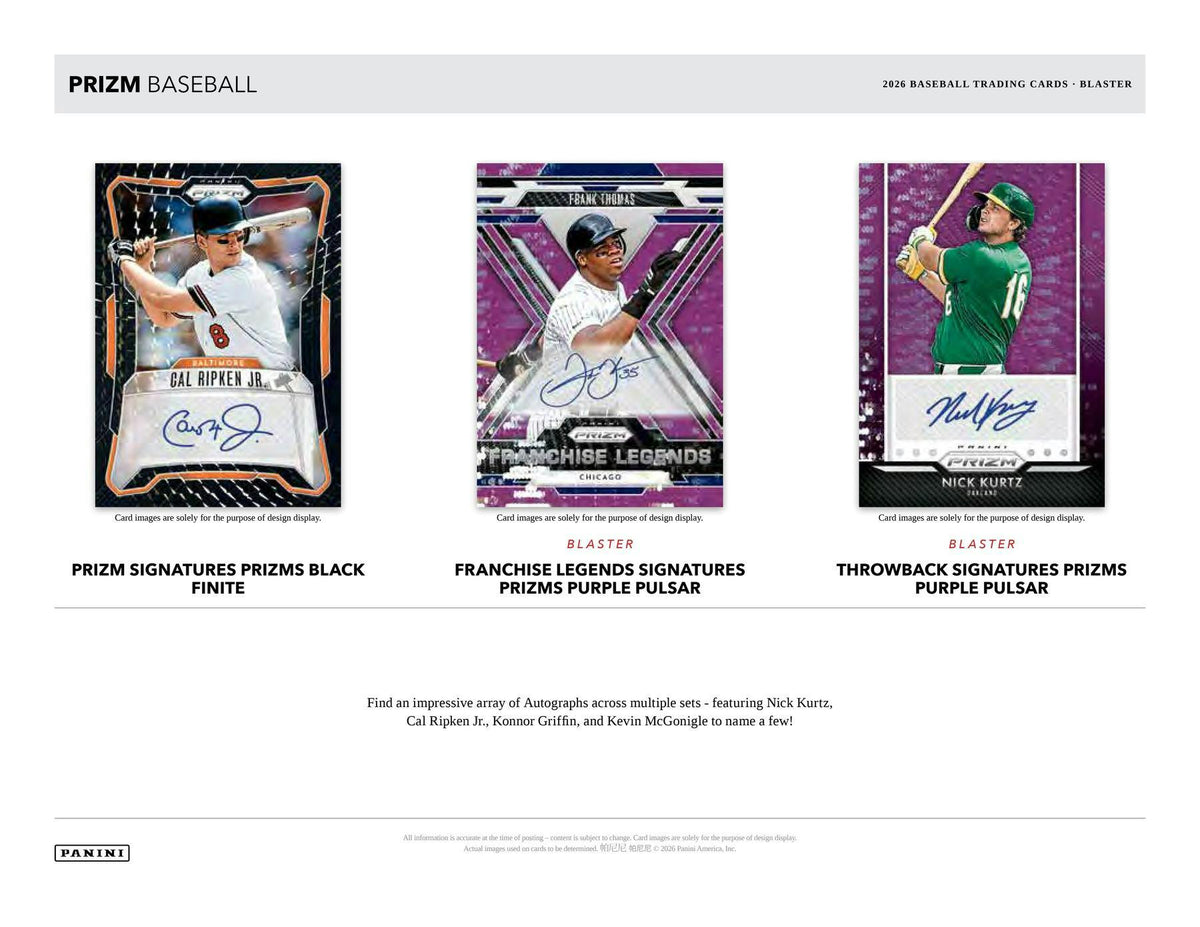 2026 Panini Prizm Baseball Blaster Box (Blue Ice)