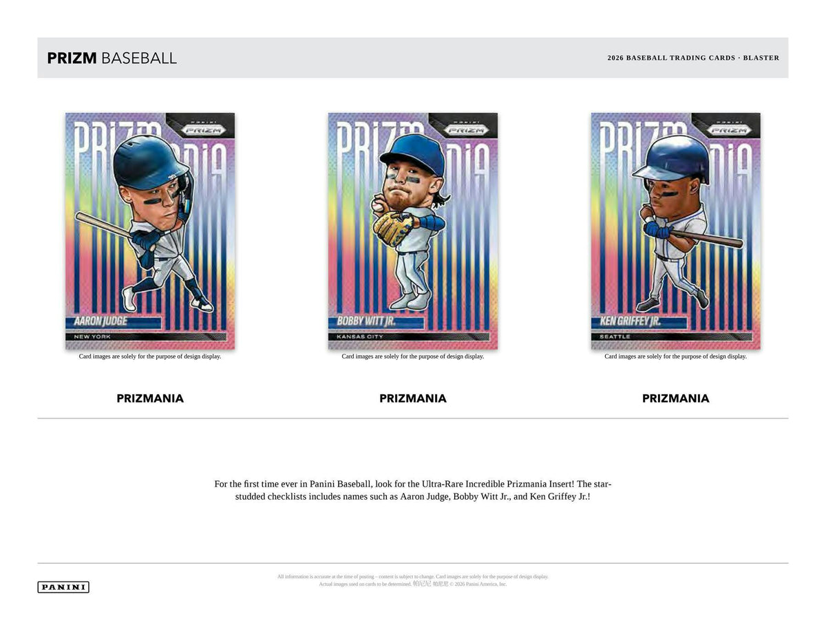 2026 Panini Prizm Baseball Blaster Box (Blue Ice)