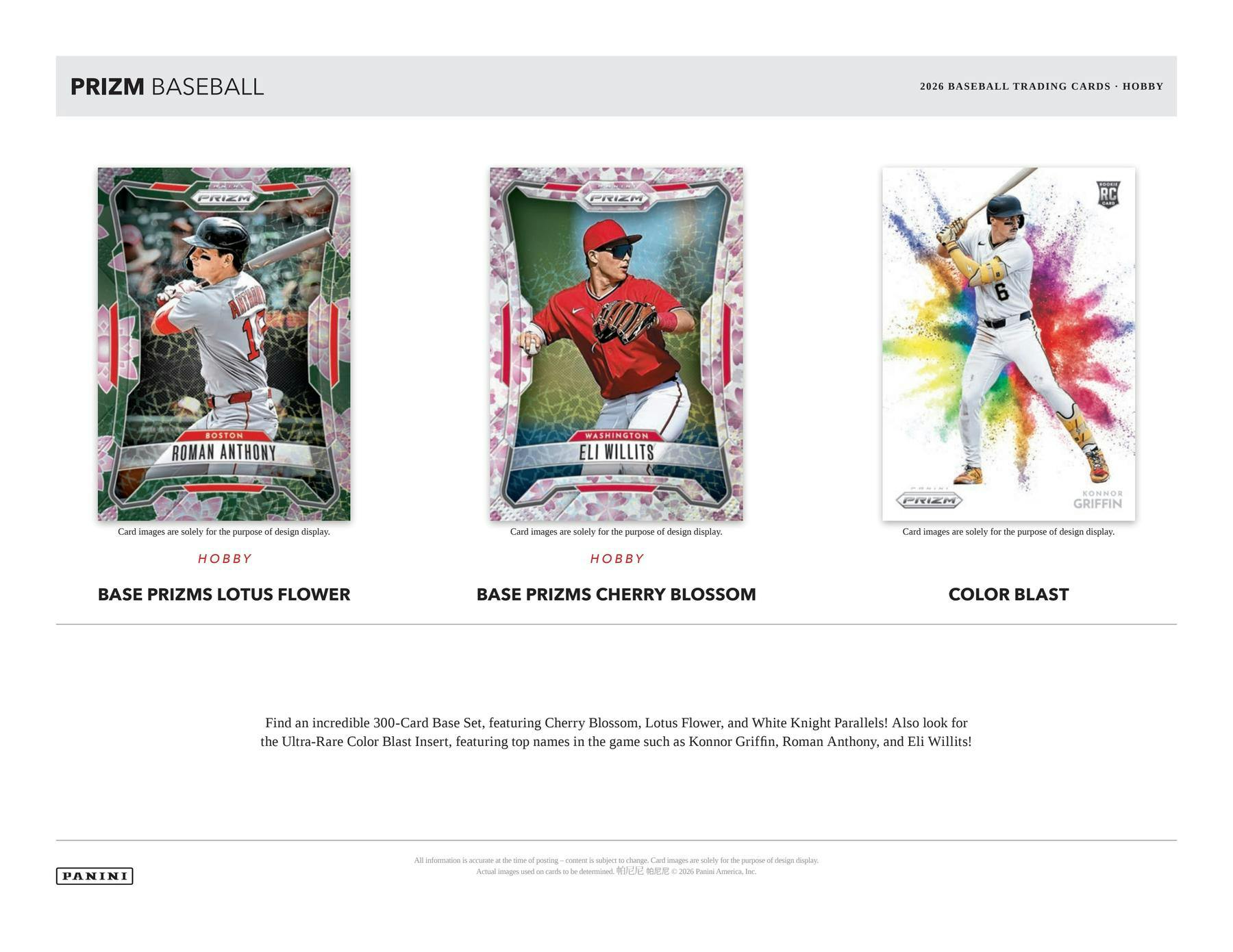2026 Panini Prizm Baseball Hobby Box (3 Autos)