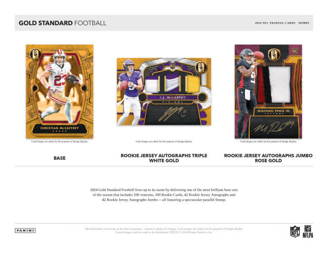 2024 Panini Gold Standard Football Hobby Box (5 Auto/Mem)