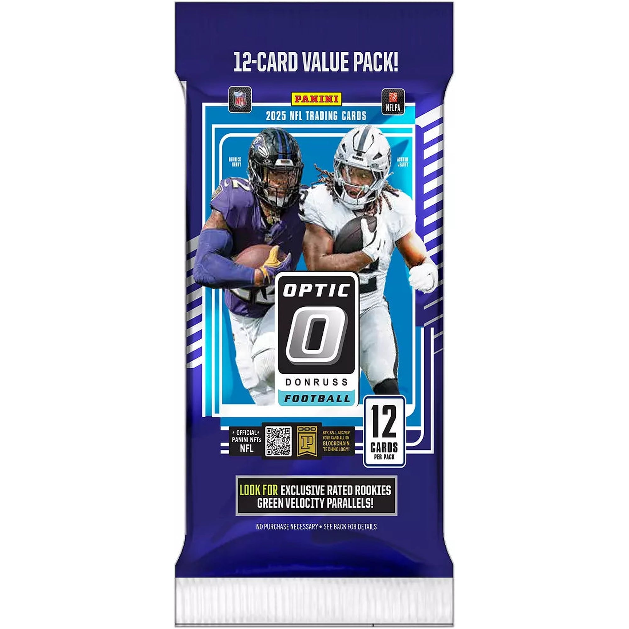 2025 Panini Optic Football Jumbo Value Box (Green Velocity) Fat Pack - NFL Blaster Box