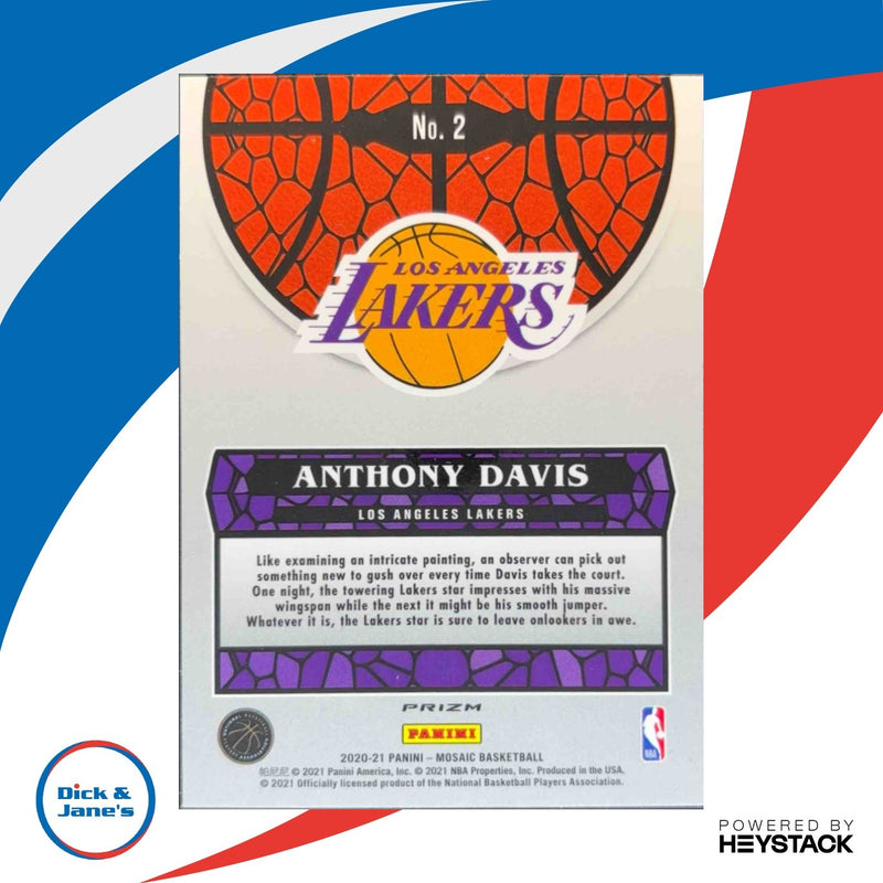 2020-21 Panini Mosaic Anthony Davis Stained Glass