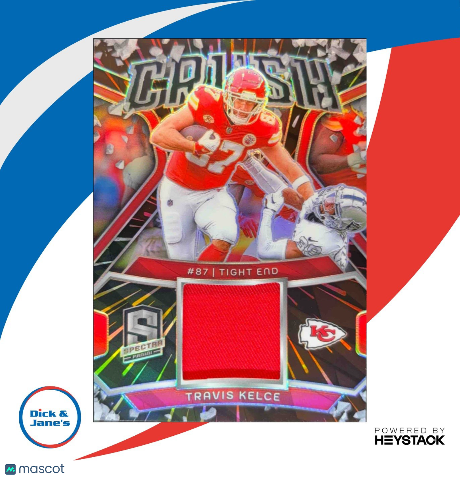 2024 Panini Spectra Travis Kelce Crush Hyper 29/75 #CRU-TKE