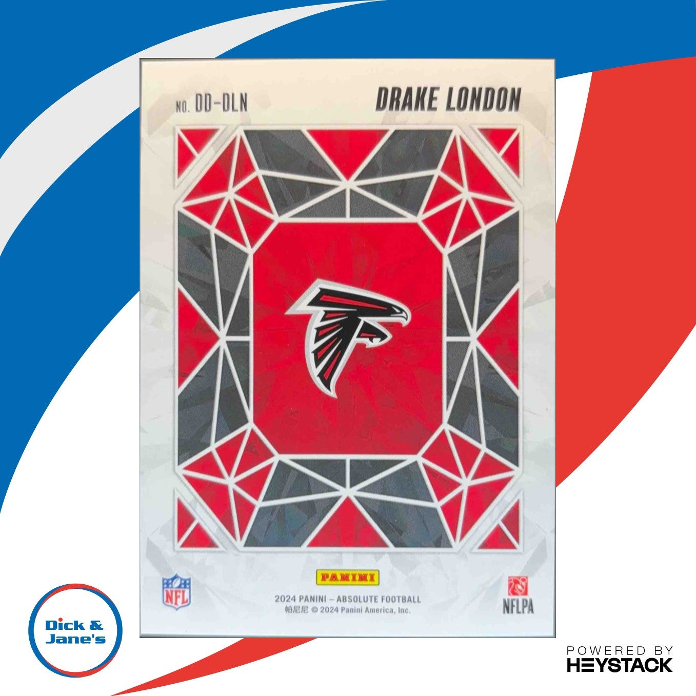 2024 Panini Absolute Drake London Draft Diamonds Blue Spectrum 13/50 #DD-DLN