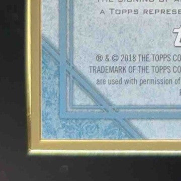 2018 Topps Transcendent Collection Johnny Bench Auto 18/25 Cincinnati Reds
