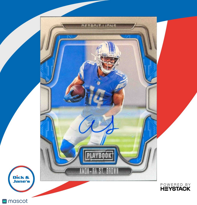 2022 Panini Playbook Amon-Ra St. Brown Signatures