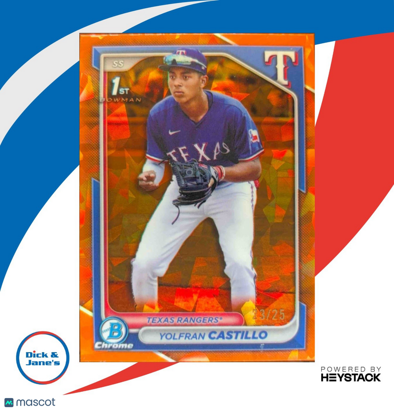 2024 Bowman Chrome Sapphire Yolfran Castillo Prospects Orange 23/25