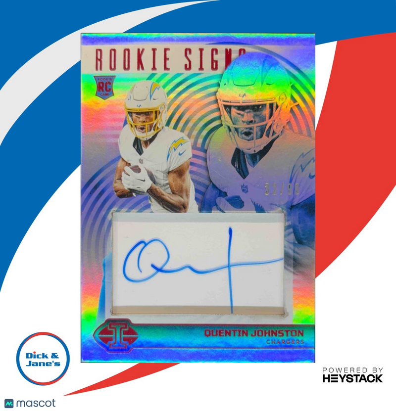 2023 Panini Illusions Quentin Johnston Rookie Signs Red /99 Auto RC Chargers