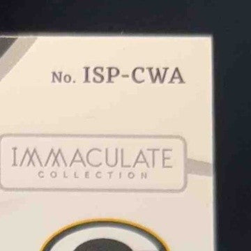 2022 Immaculate Collection Christian Watson Signature Patches Rookie /99 Auto RC