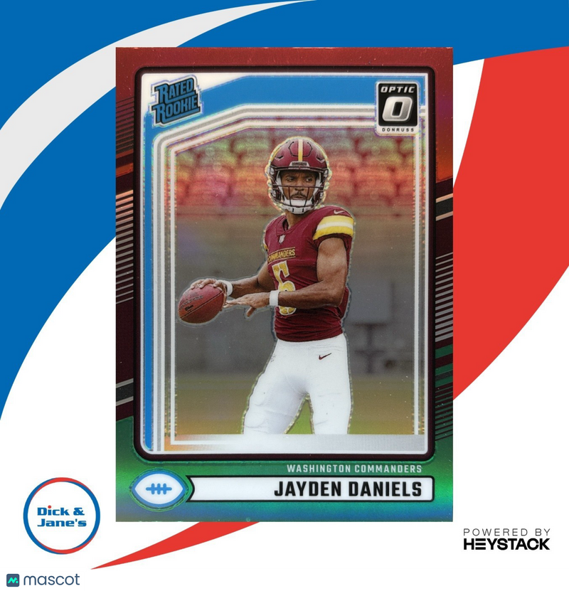 2024 Donruss Jayden Daniels Press Proof Green