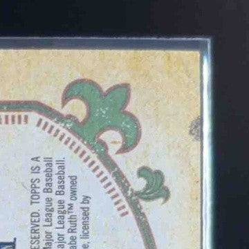 2022 Topps Gypsy Queen Babe Ruth Team Logo Swap